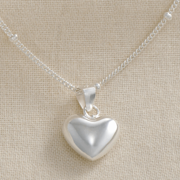 Dainty Sterling Silver Heart Necklace