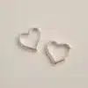 Heart Hoop Earrings